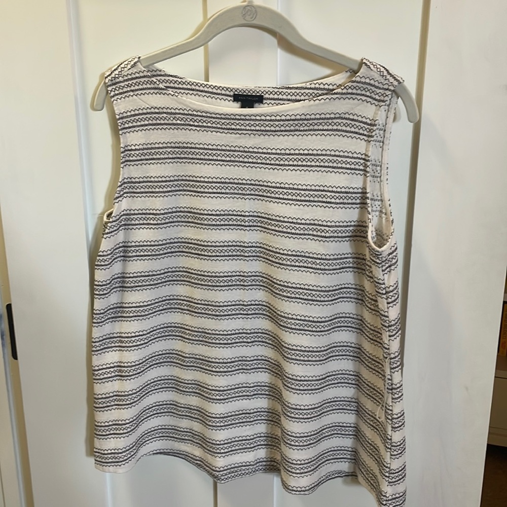 Ann Taylor tank top w/ tie around belt